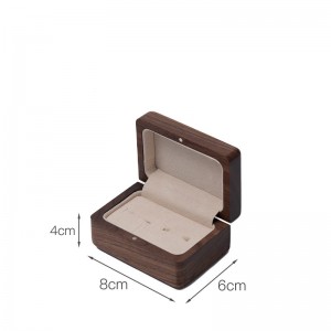 2023 Classic Elegant Vintage Luxury double ring box custom Jewelry packaging box